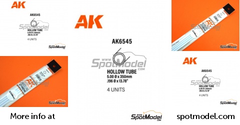 AK Interactive AK6519: Plasticard - Strips 1.00 x 1.00 mm - 10 units (ref.  AK6519)