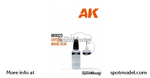 AK Interactive AK9323 Crystal Magic Glue (30ml) – El Pegamento Mágico Para Maquetas Y Miniaturas