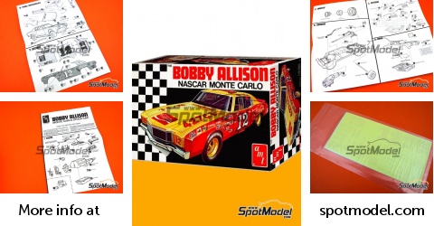 AMT 1972 Bobby Allison Coca-Cola Monte Carlo Stock Car Body Set 1/25 Scale 