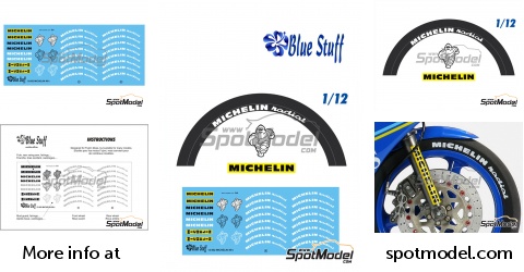 Self Adhesive Sticker MICHELIN for 1/10 1/12 model kits 20206 