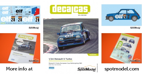 SPARK-MODEL S3862 Scale 1/43 RENAULT R5 TURBO N 7 WINNER RALLY TOUR DE CORSE 198