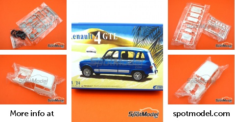 EBBRO 1/24 Neuve - Renault 4 GTL (25011) - Miniature Voiture Française De Collection