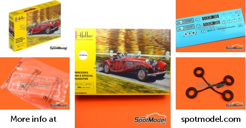 Maquette voiture : Starter kit : 500 K Special Roadster - Heller - Rue des  Maquettes