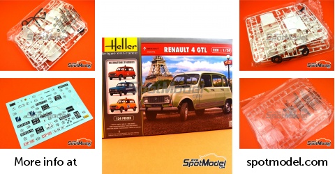 Heller - 80759 - muestra - Coches - Renault 4l - Escala 1/24