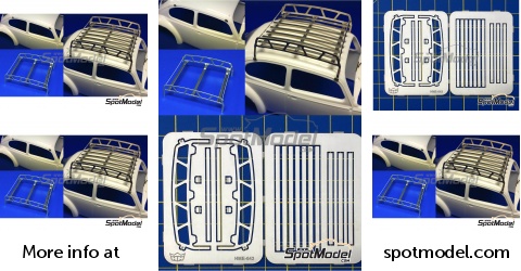 Kit Panneaux Arrière Aluminium Pour Coccinelle VW 1/24 - 1/25 - Modélisme Highlight Model