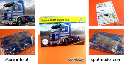 Maquette camion Italeri 1/24 3910 Scania 143 Topline