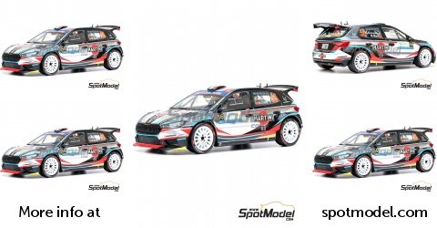 Décalcomanies Skoda Fabia Arengi Rally Catalunya 2022 - Échelle 1/18 - Réf. 2627