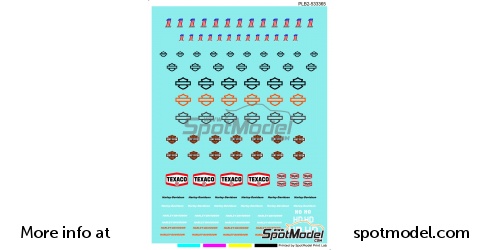 Print Lab Decals PLB2-533365: Logotypes 1/12 scale Harley