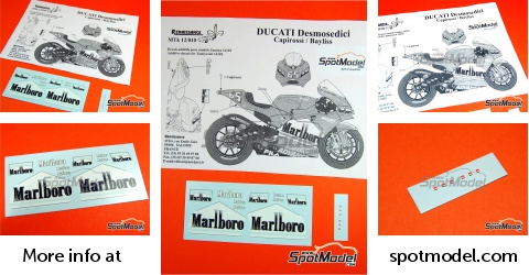 Museum Collection 1/12 Ducati Desmosedici '03 Test Decal for Heller D304 F/S 