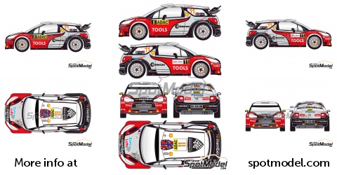 KOSTKA RALLYSPRINT KOPNA 2014 D43315 DECALS 1/43 CITROËN DS3 WRC #3 