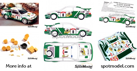 Ford Sierra Cosworth Auriol 1/43 - Rallye 1000 Lacs 1988 - Unique MC43