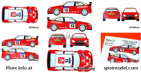 Citroën Xsara T4 WRC Puras – Vainqueur Tour De Corse 2001 – IXO 1/43 – Zamac Rouge