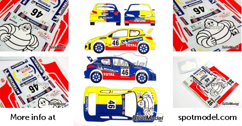 Décalcomanies 1/18 Peugeot 208 Rallye Monte-Carlo 2018 WRC - Neuf REF 1571