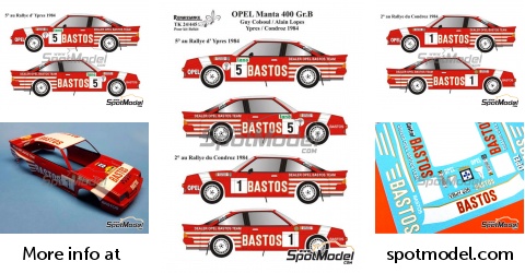 IXOMODELS - OPEL Manta 400 #5 Ypres Rally 1985 G.COLSOUL / A.LOPES - 1/18 - I... | UK