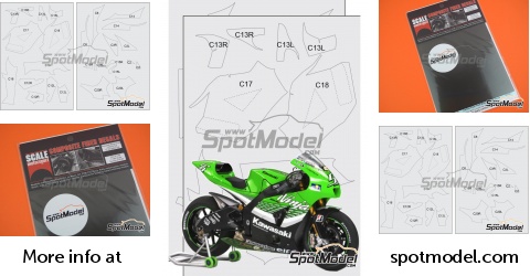 Décalcomanies Tamiya 1/12 Kawasaki Ninja – Référence Em14131, Pour Modélisme Avancé