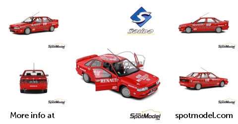 Solido 1807707 – Renault 21 MK1 Turbo, Réplique Du Record De Glace 1988, échelle 1/18, état Neuf Sous Blister