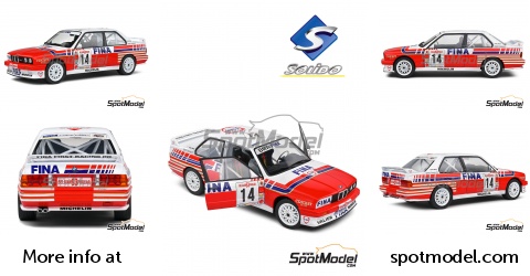 Modèle Réduit Solido BMW E30 M3 #14 FINA Procar 1993 - Échelle 1:18, Neuf En Boîte