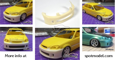Streetblisters 1/24 Civic EK "Back Yard Special" Front Bumper for Fujimi kits 
