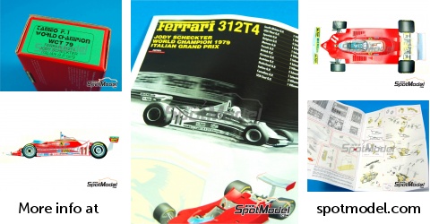 Tameo Kits WCT079: Car scale model kit 1/43 scale - Ferrari 312T4 