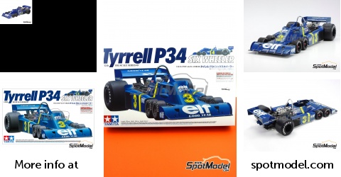 Tamiya 12036: Car scale model kit 1/12 scale - Tyrrell Ford P34 