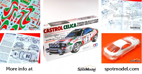 Maquette Tamiya – Toyota Celica GT-Four – échelle 1:24 – Modèle Plastique à Assembler – Moteur Turbo Et Intérieur Détaillés – Dès 14 Ans