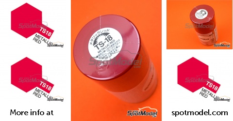 TS-18 METALLIC RED Spray Paint Can 3.35 oz. (100ml) 85018