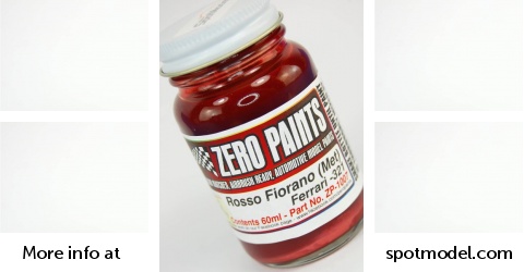 Zero Paints ZP-1007-321: Paint for airbrush Ferrari Rosso Fiorano Metallic  Red Code: 321 1 x 60ml for Airbrush (ref. ZP-1007-321)