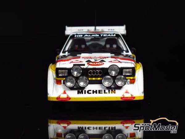 Image 6: Audi Quattro Sport S1 Group B HB Audi Team - Montecarlo Rally - Rallye Automobile de Monte-Carlo 1985 | Model car kit in 1/24 scale manufactured by Beemax Model Kits (ref. B24017, also 4905083103982 and 103982) Image 6: Audi Quattro Sport S1 Group B HB Audi Team - Montecarlo Rally - Rallye Automobile de Monte-Carlo 1985 | Model car kit in 1/24 scale manufactured by Beemax Model Kits (ref. B24017, also 4905083103982 and 103982)