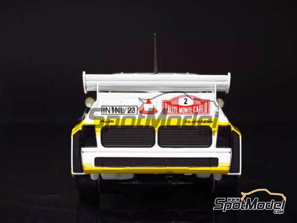 Image 8: Audi Quattro Sport S1 Group B HB Audi Team - Montecarlo Rally - Rallye Automobile de Monte-Carlo 1985 | Model car kit in 1/24 scale manufactured by Beemax Model Kits (ref. B24017, also 4905083103982 and 103982) Image 8: Audi Quattro Sport S1 Group B HB Audi Team - Montecarlo Rally - Rallye Automobile de Monte-Carlo 1985 | Model car kit in 1/24 scale manufactured by Beemax Model Kits (ref. B24017, also 4905083103982 and 103982)