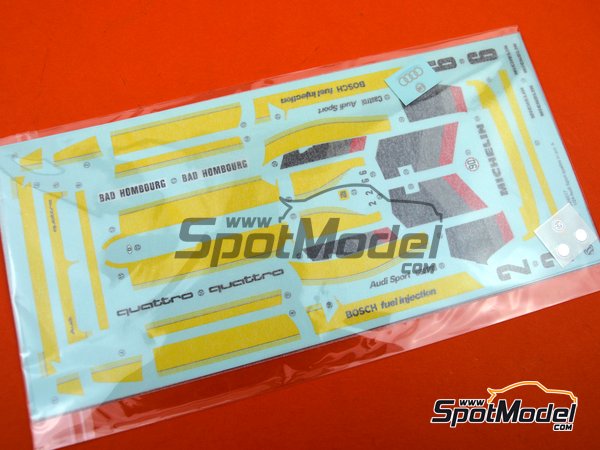 Image 19: Audi Quattro Sport S1 Group B HB Audi Team - Montecarlo Rally - Rallye Automobile de Monte-Carlo 1985 | Model car kit in 1/24 scale manufactured by Beemax Model Kits (ref. B24017, also 4905083103982 and 103982) Image 19: Audi Quattro Sport S1 Group B HB Audi Team - Montecarlo Rally - Rallye Automobile de Monte-Carlo 1985 | Model car kit in 1/24 scale manufactured by Beemax Model Kits (ref. B24017, also 4905083103982 and 103982)