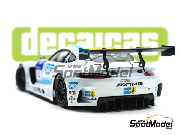 Image 7: Mercedes AMG GT3 AMG Team Black Falcon - 24 Hours Nürburgring 2016 | Marking / livery in 1/24 scale manufactured by Decalcas (ref. DCL-DEC010) Image 7: Mercedes AMG GT3 AMG Team Black Falcon - 24 Hours Nürburgring 2016 | Marking / livery in 1/24 scale manufactured by Decalcas (ref. DCL-DEC010)