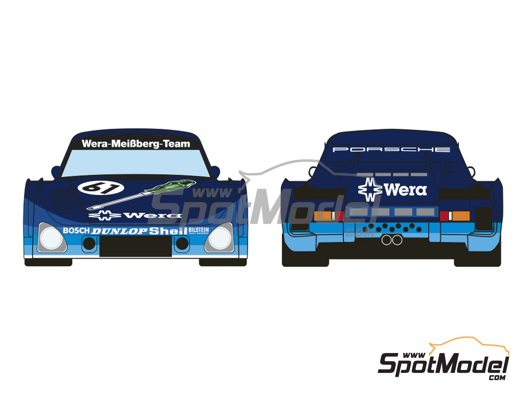 Image 2: Porsche Kremer 935 K3 Equipo Wera Weissberg patrocinado por Wera Weissberg - 24 Horas de Le Mans 1981 | Decoración en escala 1/24 fabricado por Decalcas (ref. DCL-DEC036) Image 2: Porsche Kremer 935 K3 Equipo Wera Weissberg patrocinado por Wera Weissberg - 24 Horas de Le Mans 1981 | Decoración en escala 1/24 fabricado por Decalcas (ref. DCL-DEC036)