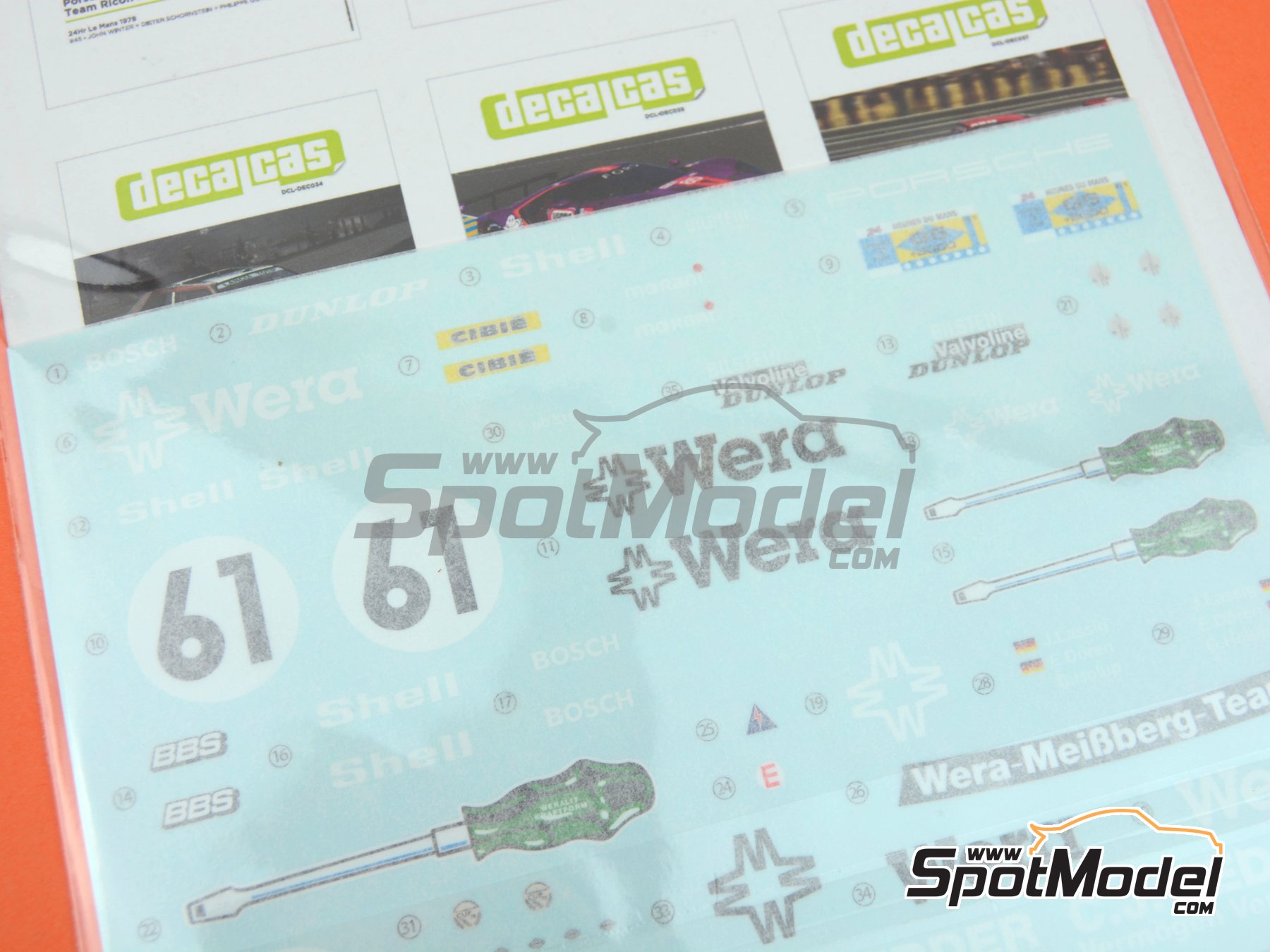 Image 7: Porsche Kremer 935 K3 Equipo Wera Weissberg patrocinado por Wera Weissberg - 24 Horas de Le Mans 1981 | Decoración en escala 1/24 fabricado por Decalcas (ref. DCL-DEC036) Image 7: Porsche Kremer 935 K3 Equipo Wera Weissberg patrocinado por Wera Weissberg - 24 Horas de Le Mans 1981 | Decoración en escala 1/24 fabricado por Decalcas (ref. DCL-DEC036)