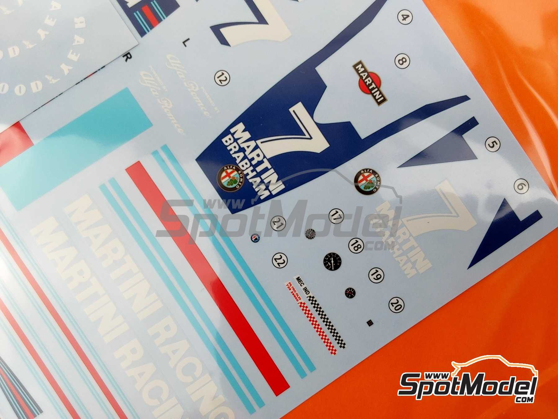 Image 10: Brabham BT46 Prototype sponsored by Martini Racing - 1977 | Car scale model kit in 1/20 scale manufactured by Fujimi (ref. FJ091853, also 4968728091853, 09185 and GP-58) Image 10: Brabham BT46 Prototype sponsored by Martini Racing - 1977 | Car scale model kit in 1/20 scale manufactured by Fujimi (ref. FJ091853, also 4968728091853, 09185 and GP-58)