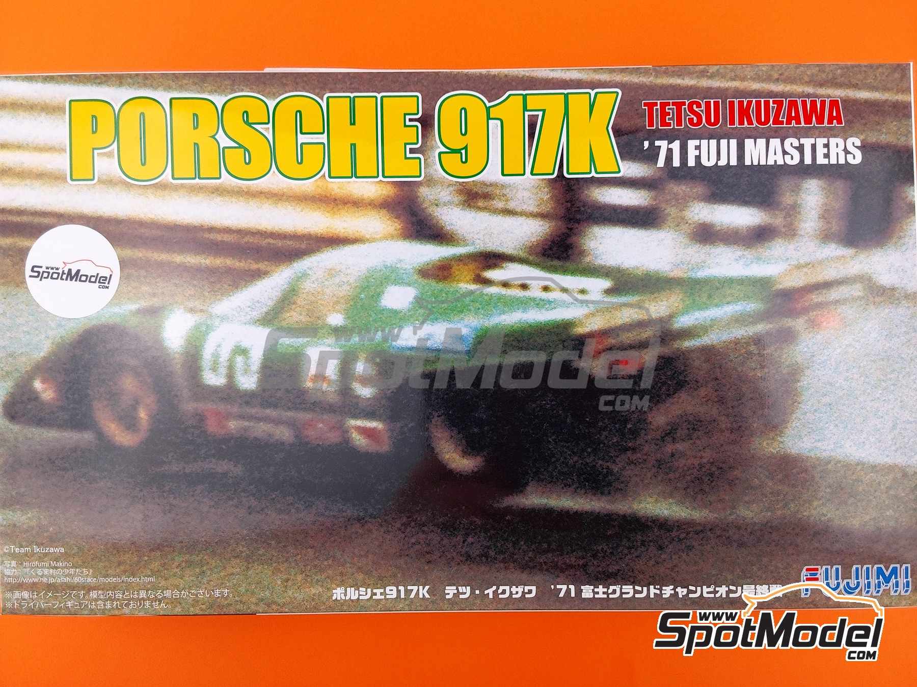 Image 1: Porsche 917K sponsored by Seiko - Fuji Masters 1971 | Car scale model kit in 1/24 scale manufactured by Fujimi (ref. FJ126159, also 4968728126159, 12615 and RS-92) Image 1: Porsche 917K sponsored by Seiko - Fuji Masters 1971 | Car scale model kit in 1/24 scale manufactured by Fujimi (ref. FJ126159, also 4968728126159, 12615 and RS-92)