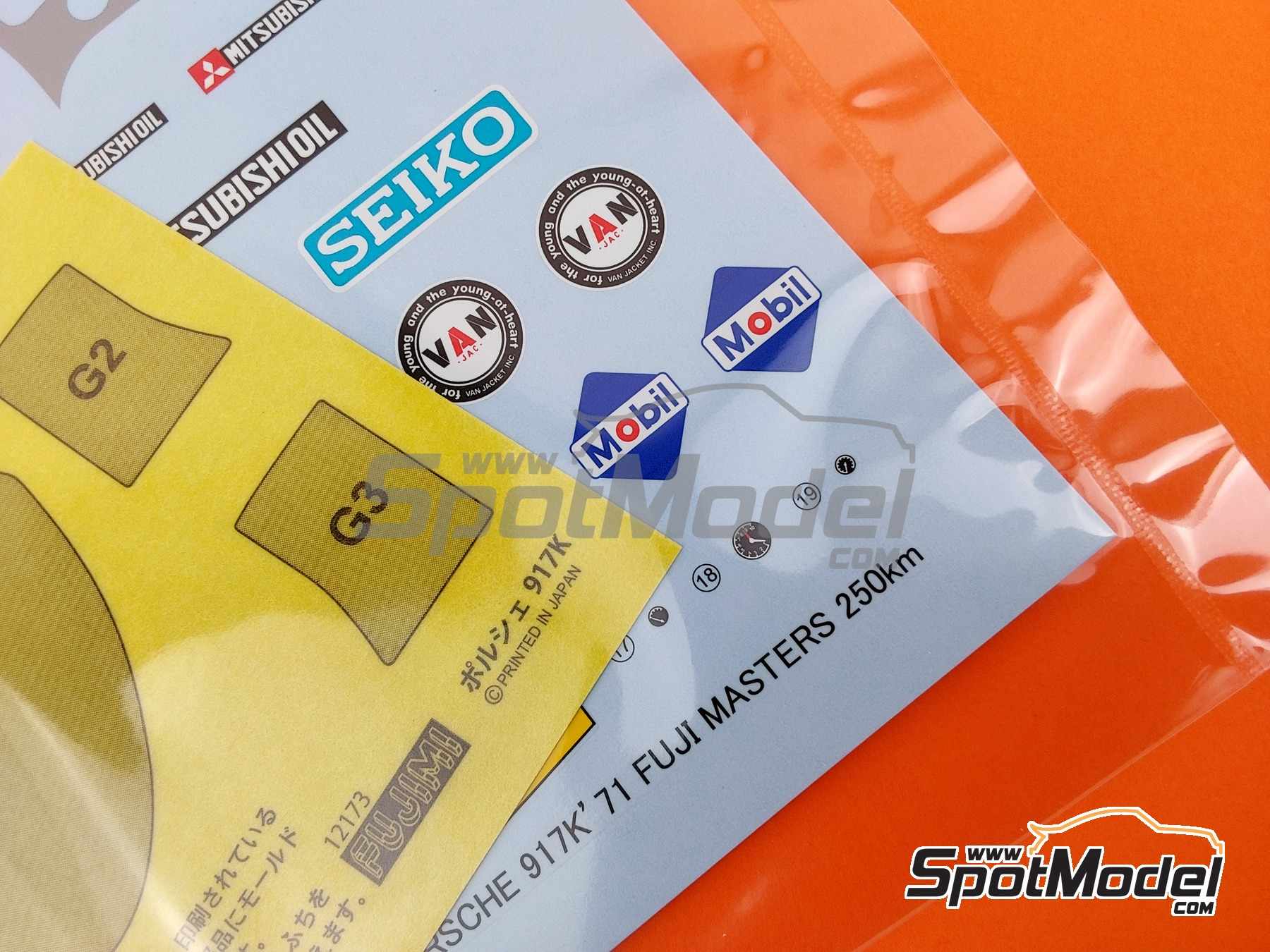 Image 10: Porsche 917K sponsored by Seiko - Fuji Masters 1971 | Car scale model kit in 1/24 scale manufactured by Fujimi (ref. FJ126159, also 4968728126159, 12615 and RS-92) Image 10: Porsche 917K sponsored by Seiko - Fuji Masters 1971 | Car scale model kit in 1/24 scale manufactured by Fujimi (ref. FJ126159, also 4968728126159, 12615 and RS-92)