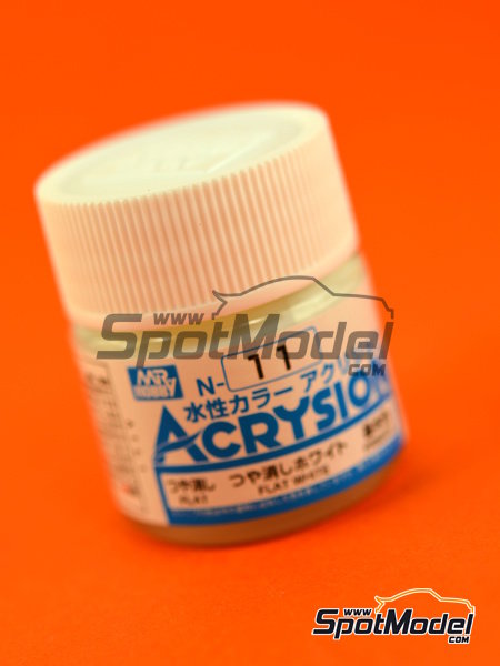 mr hobby acrysion color paint flat white ref n 011 spotmodel mr hobby acrysion color paint flat white ref n 011 spotmodel