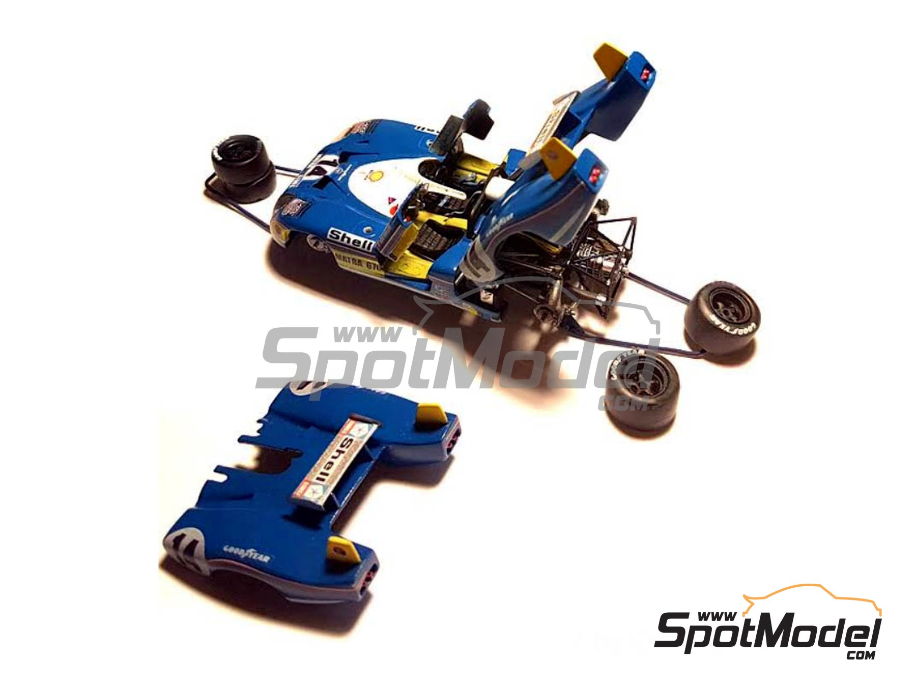 Image 2: Matra-Simca MS670 Shell - 24 Hours Le Mans 1973 | Model car kit in 1/43 scale manufactured by Profil24 (ref. P4314K) Image 2: Matra-Simca MS670 Shell - 24 Hours Le Mans 1973 | Model car kit in 1/43 scale manufactured by Profil24 (ref. P4314K)