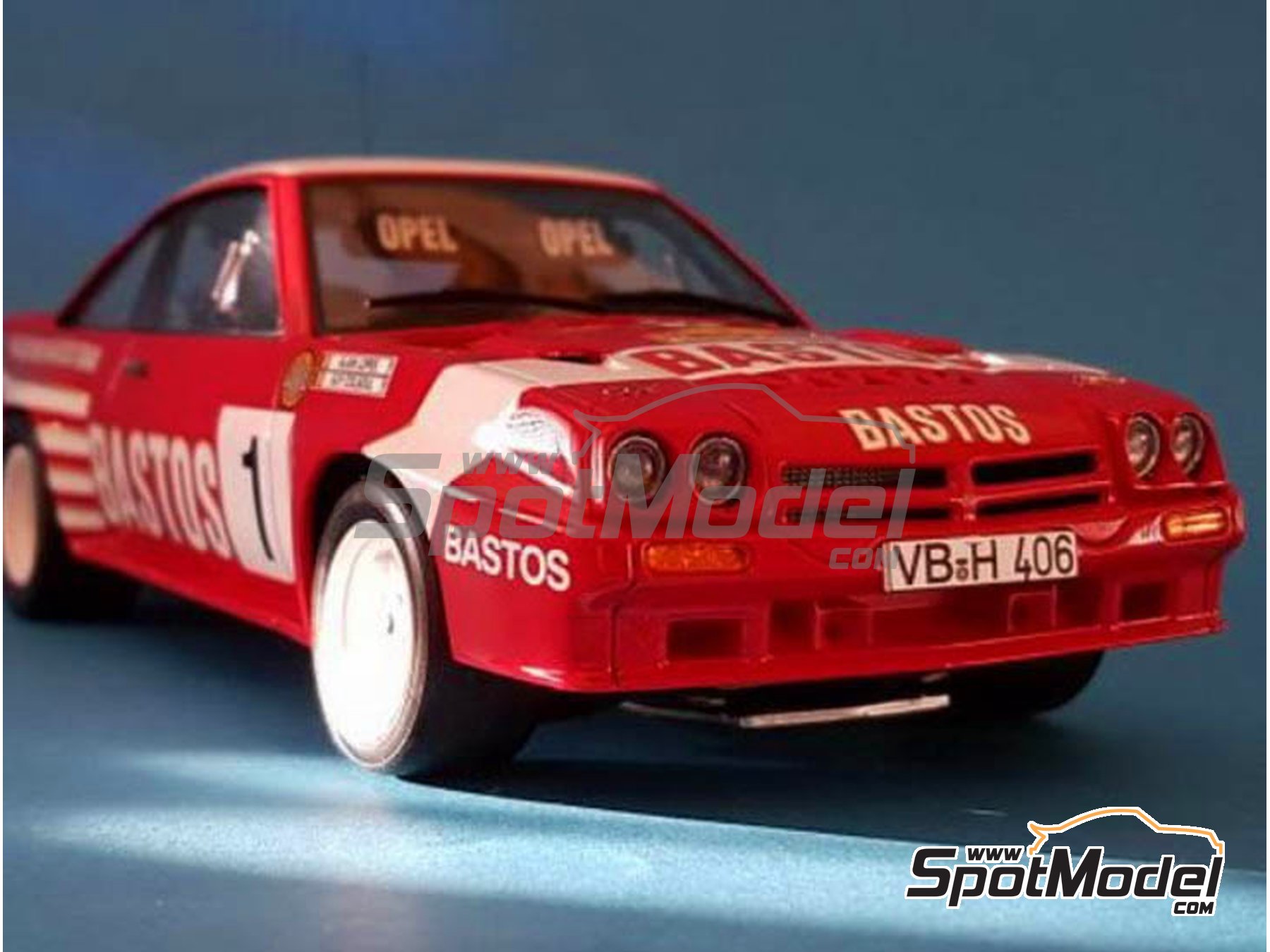 Image 10: Opel Manta 400 Group B Texaco Bastos - Condroz Rally, Ypres Rally 1986 | Marking / livery in 1/24 scale manufactured by Renaissance Models (ref. TK24-447) Image 10: Opel Manta 400 Group B Texaco Bastos - Condroz Rally, Ypres Rally 1986 | Marking / livery in 1/24 scale manufactured by Renaissance Models (ref. TK24-447)