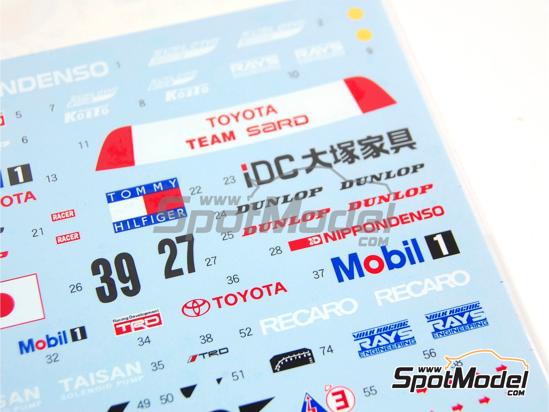 Image 2: Toyota Supra GT Aisin - 24 Hours Le Mans 1995 | Marking / livery in 1/24 scale manufactured by Shunko Models (ref. SHK-D161) Image 2: Toyota Supra GT Aisin - 24 Hours Le Mans 1995 | Marking / livery in 1/24 scale manufactured by Shunko Models (ref. SHK-D161)