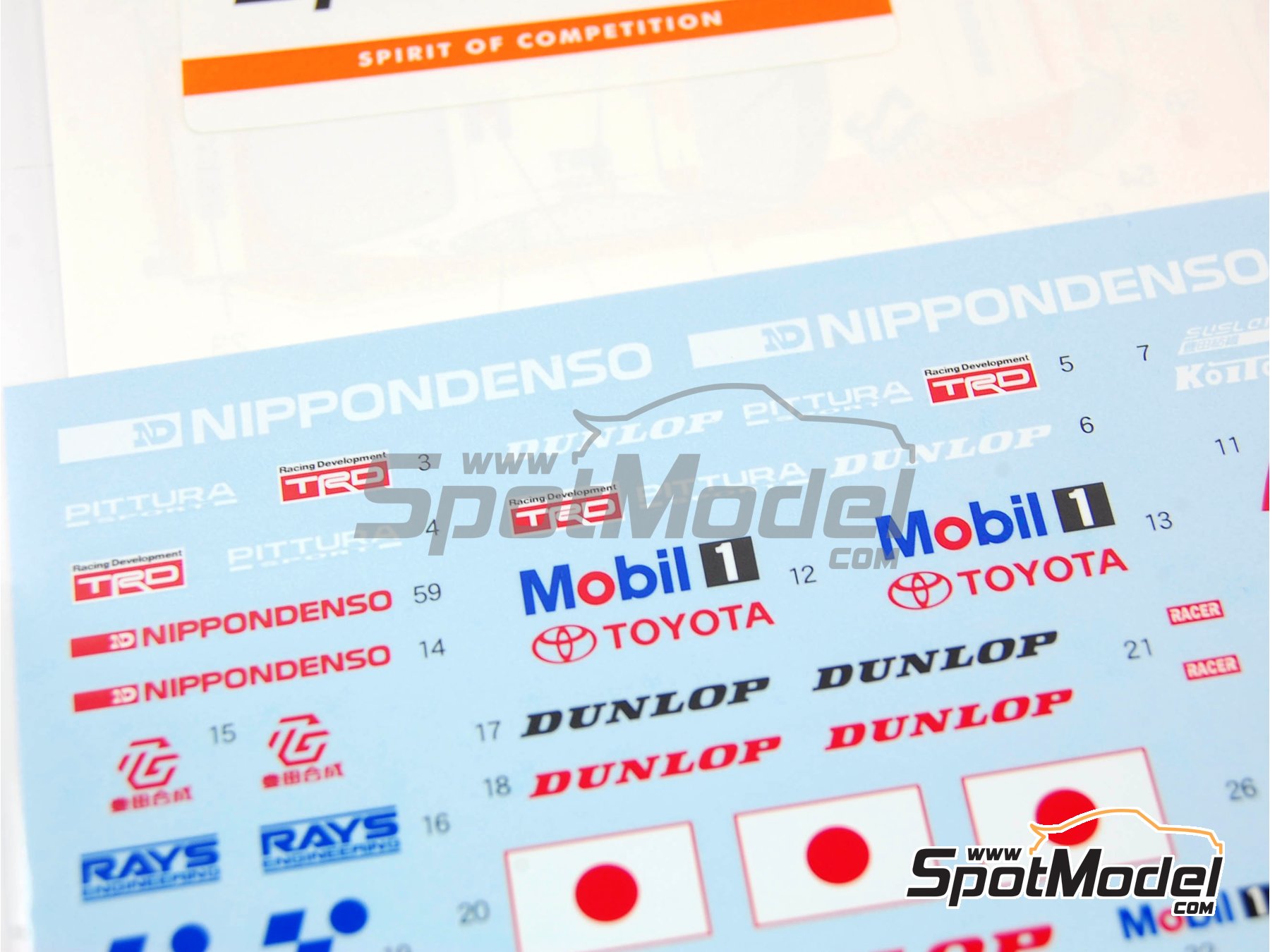 Image 3: Toyota Supra GT Aisin - 24 Hours Le Mans 1995 | Marking / livery in 1/24 scale manufactured by Shunko Models (ref. SHK-D161) Image 3: Toyota Supra GT Aisin - 24 Hours Le Mans 1995 | Marking / livery in 1/24 scale manufactured by Shunko Models (ref. SHK-D161)