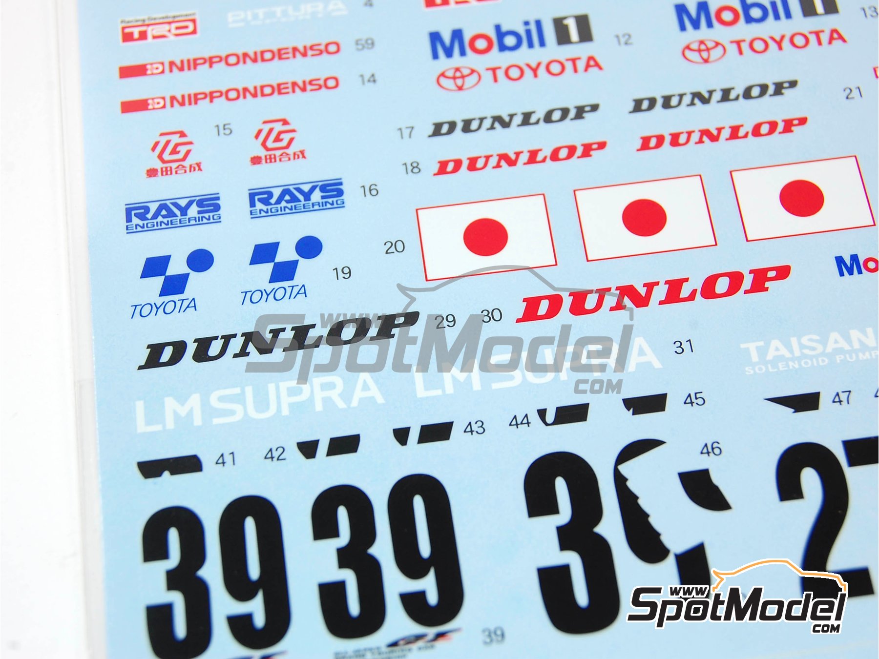 Image 4: Toyota Supra GT Aisin - 24 Hours Le Mans 1995 | Marking / livery in 1/24 scale manufactured by Shunko Models (ref. SHK-D161) Image 4: Toyota Supra GT Aisin - 24 Hours Le Mans 1995 | Marking / livery in 1/24 scale manufactured by Shunko Models (ref. SHK-D161)