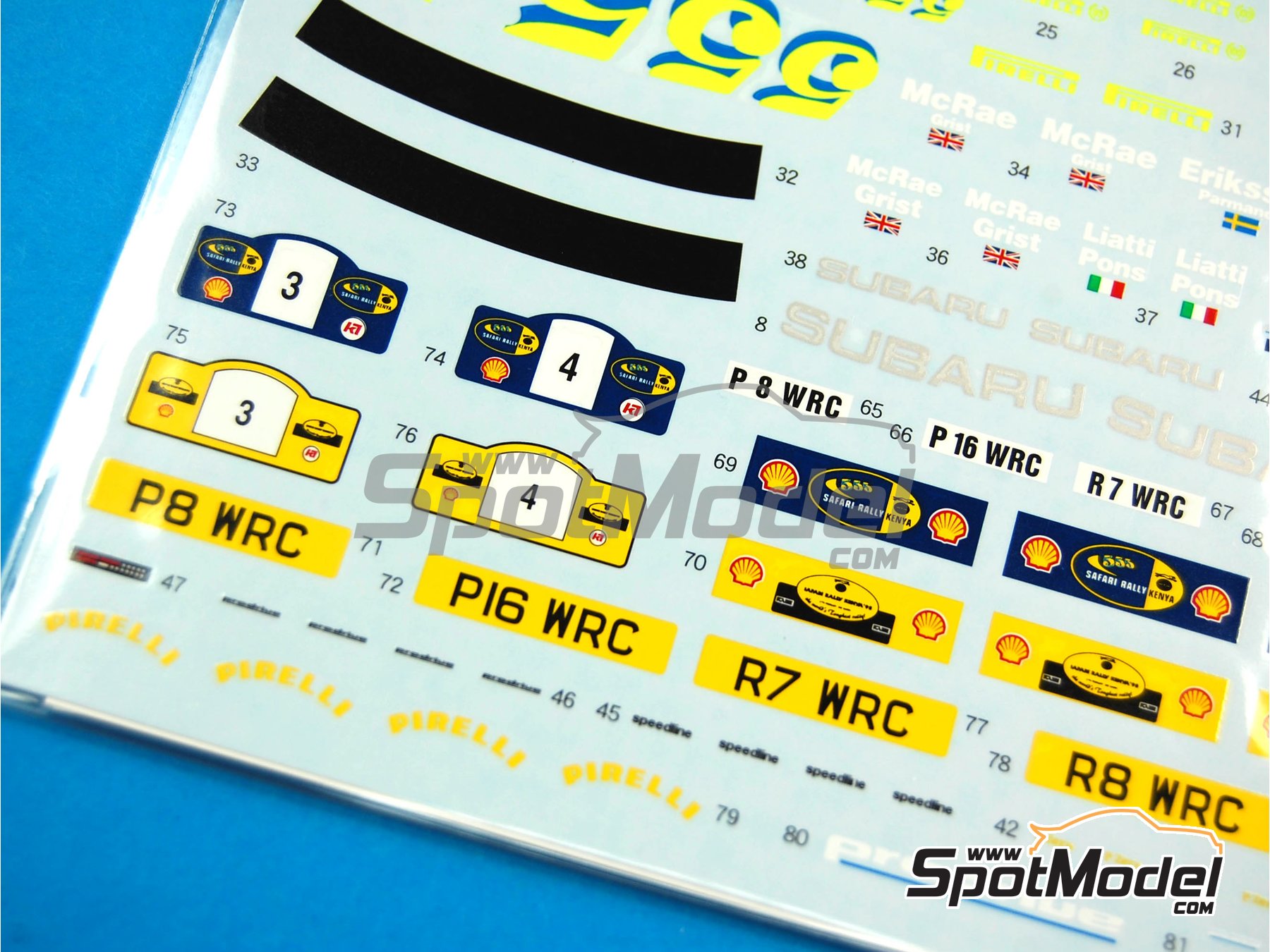 Image 8: Subaru Impreza WRC 555 - Safari Rally 1997 and 1998 | Marking / livery in 1/24 scale manufactured by Shunko Models (ref. SHK-D225) Image 8: Subaru Impreza WRC 555 - Safari Rally 1997 and 1998 | Marking / livery in 1/24 scale manufactured by Shunko Models (ref. SHK-D225)