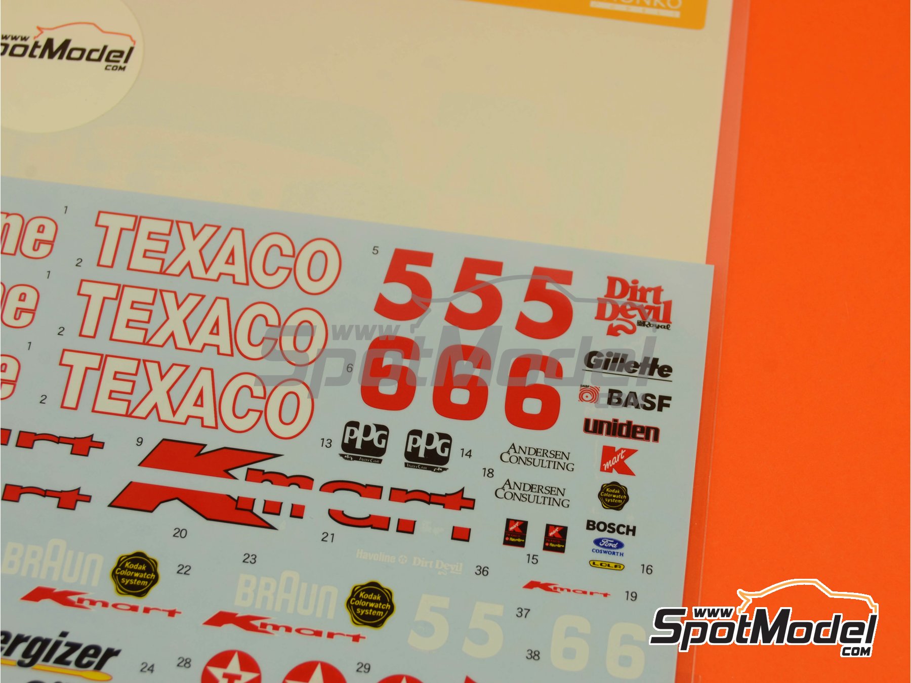 Image 1: Lola Ford T93/00 Havoline Texaco - CART IndyCar World Series 1993 | Marking / livery in 1/20 scale manufactured by Shunko Models (ref. SHK-D268) Image 1: Lola Ford T93/00 Havoline Texaco - CART IndyCar World Series 1993 | Marking / livery in 1/20 scale manufactured by Shunko Models (ref. SHK-D268)