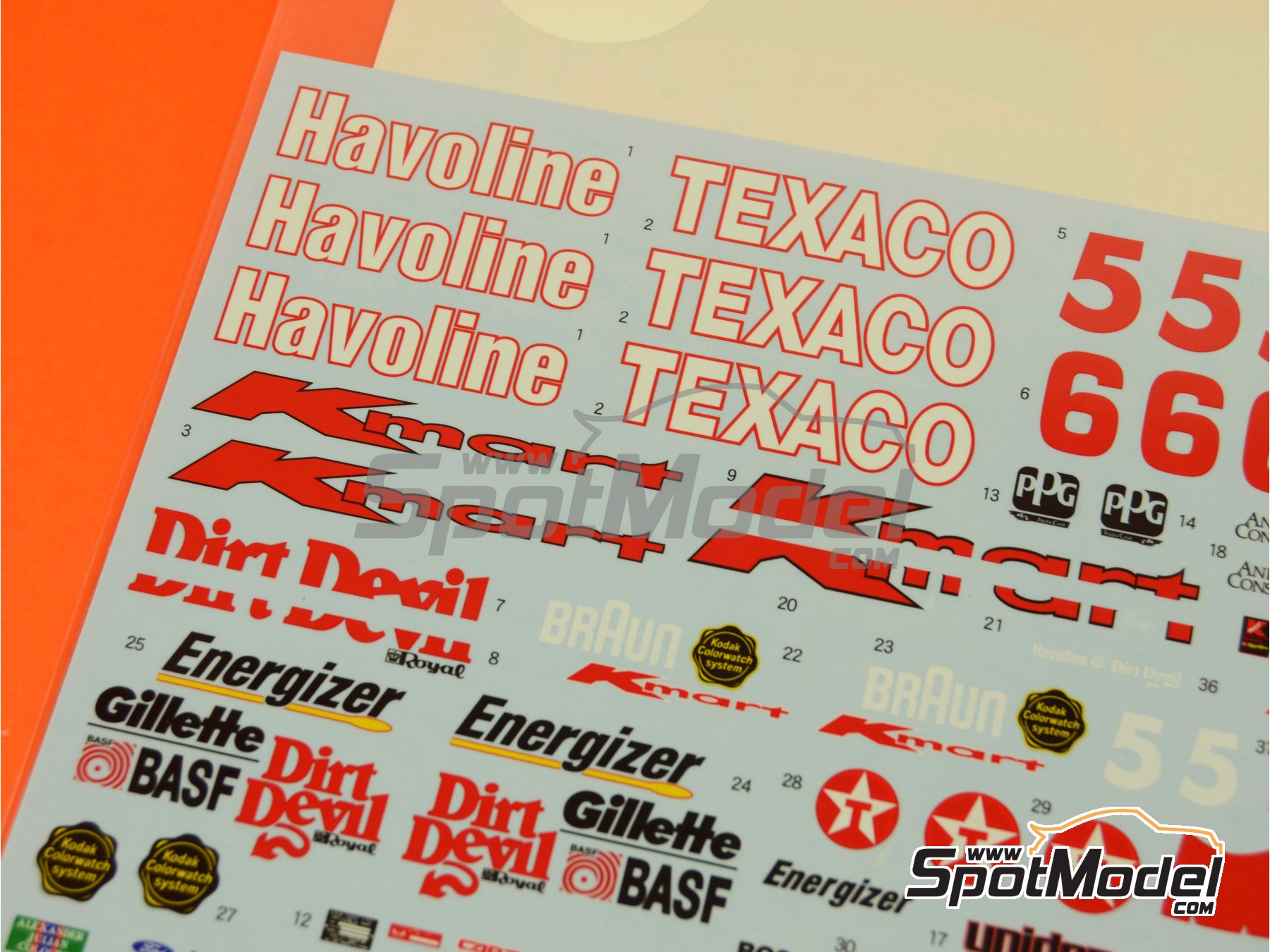 Image 2: Lola Ford T93/00 Havoline Texaco - CART IndyCar World Series 1993 | Marking / livery in 1/20 scale manufactured by Shunko Models (ref. SHK-D268) Image 2: Lola Ford T93/00 Havoline Texaco - CART IndyCar World Series 1993 | Marking / livery in 1/20 scale manufactured by Shunko Models (ref. SHK-D268)