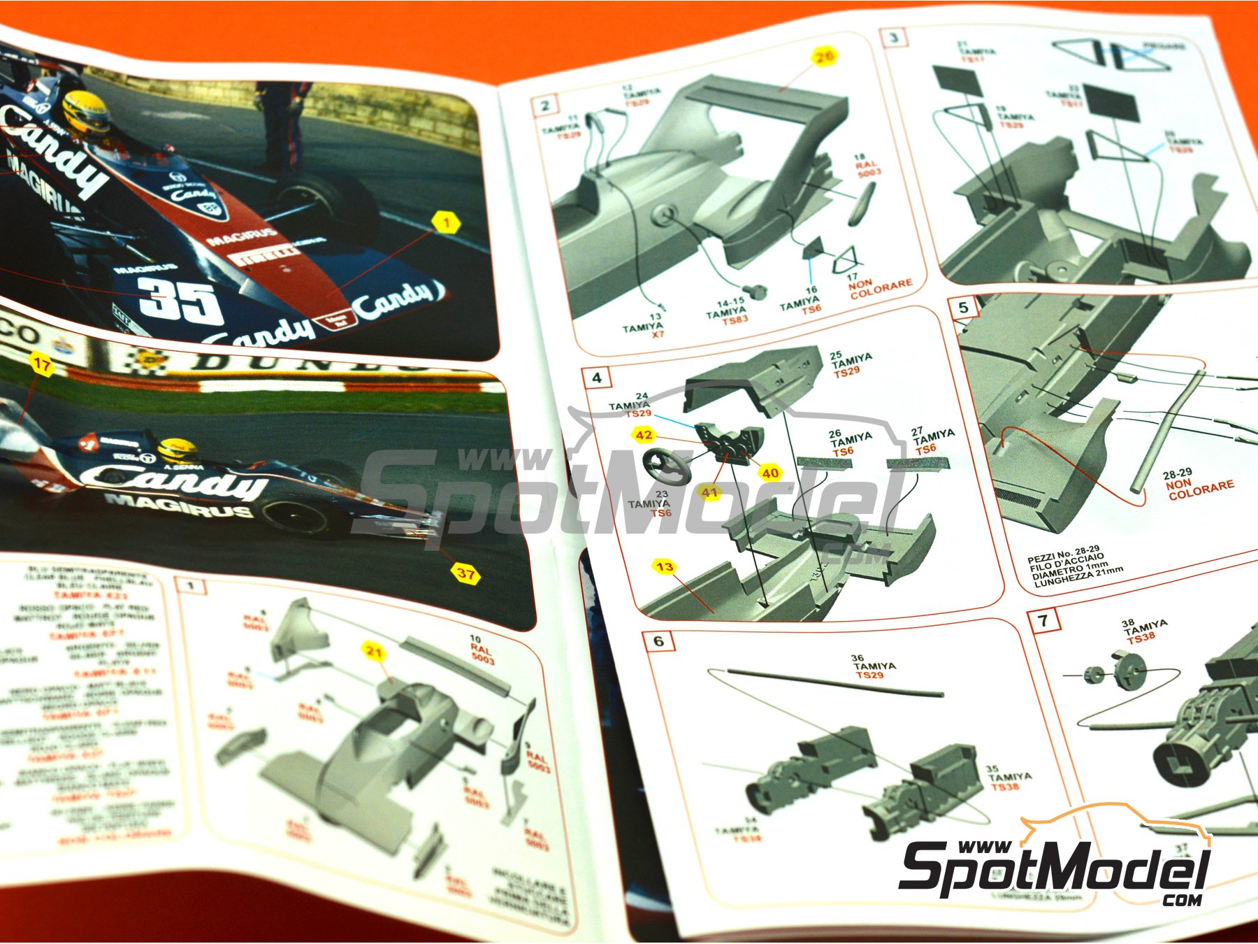 Image 1: Toleman Hart TG183B Candy Magirus - Test Silverstone 1983 | Model car kit in 1/43 scale manufactured by Tameo Kits (ref. SLK113) Image 1: Toleman Hart TG183B Candy Magirus - Test Silverstone 1983 | Model car kit in 1/43 scale manufactured by Tameo Kits (ref. SLK113)