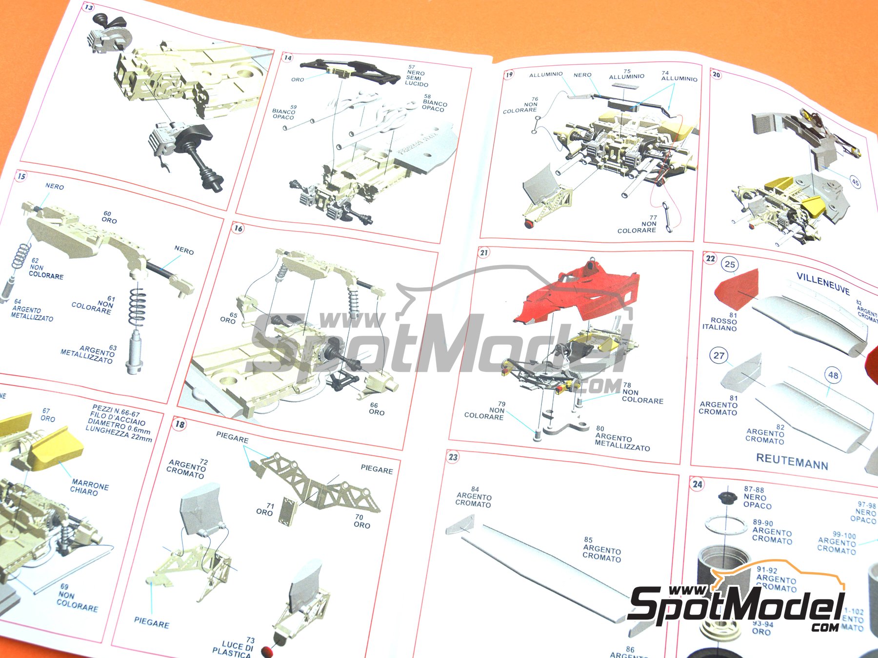 Image 11: Ferrari 312 T2 Scuderia Ferrari Team sponsored by Agip - Canadian Formula 1 Grand Prix 1977 | Car scale model kit in 1/43 scale manufactured by Tameo Kits (ref. TMK437) Image 11: Ferrari 312 T2 Scuderia Ferrari Team sponsored by Agip - Canadian Formula 1 Grand Prix 1977 | Car scale model kit in 1/43 scale manufactured by Tameo Kits (ref. TMK437)