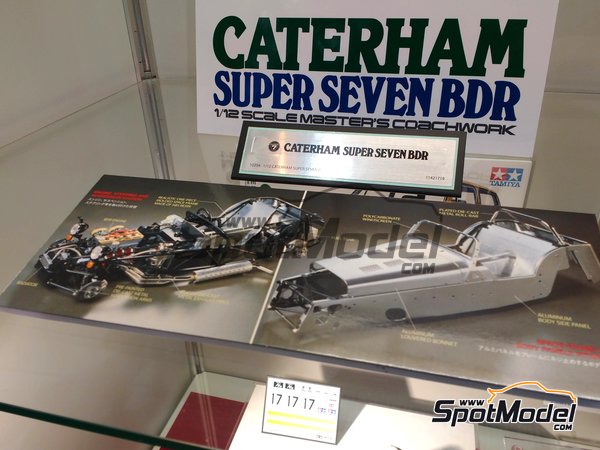 Image 1: Caterham Super Seven BDR | Model car kit in 1/12 scale manufactured by Tamiya (ref. TAM10204, also 10204) Image 1: Caterham Super Seven BDR | Model car kit in 1/12 scale manufactured by Tamiya (ref. TAM10204, also 10204)