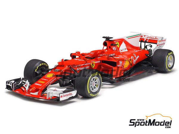 Image 13: Ferrari SF70H Banco Santander - Australian Formula 1 Grand Prix 2017 | Model car kit in 1/20 scale manufactured by Tamiya (ref. TAM20068, also 20068) Image 13: Ferrari SF70H Banco Santander - Australian Formula 1 Grand Prix 2017 | Model car kit in 1/20 scale manufactured by Tamiya (ref. TAM20068, also 20068)
