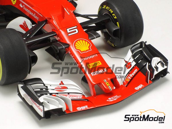 Image 15: Ferrari SF70H Banco Santander - Australian Formula 1 Grand Prix 2017 | Model car kit in 1/20 scale manufactured by Tamiya (ref. TAM20068, also 20068) Image 15: Ferrari SF70H Banco Santander - Australian Formula 1 Grand Prix 2017 | Model car kit in 1/20 scale manufactured by Tamiya (ref. TAM20068, also 20068)